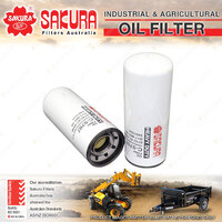 Sakura Spin-On Oil Filter for Liugong 862H 9.3L QSB9.3 I6 12V Loader 2012-2013