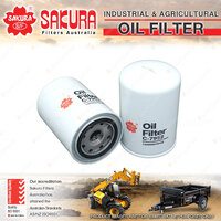 Sakura Spin-On Oil Filter for Fendt 211P VARIO 3.3L 3.3 I4 8V Tractor 2009-2020