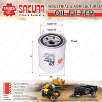 Sakura Spin-On Oil Filter for Kubota B2710HSD F2400 F3060 FZ2400 KX41 KX61 R310