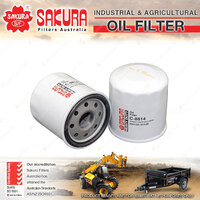 Sakura Spin-On Oil Filter for Bobcat 323 324 418 453F E10 E17 E20 E20Z 0.7L D722