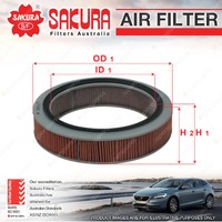 Sakura Air Filter for Mazda B2600 Bravo 2.6L Petrol 4Cyl AM 4G54 Carb SOHC 8V