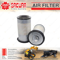 Sakura Air Filter for Ford 5640 6640 8160 4.4L 5.0L 7.5L Tractor 1991-1999 338mm