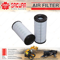 Sakura Air Filter for Case IH Magnum MX Steicer STX I6 24V OHV Tractor 1999-On