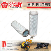 Sakura Air Filter for Caterpillar D4C 5.2L 3204 I4 8V Crawler 1987-1995 247.3mm