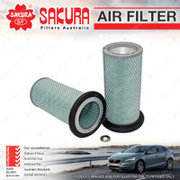 Sakura Air Filter for Isuzu FTR700 FTR 6.5L 6BG1 I6 12V OHV Truck 84-94 254.5mm