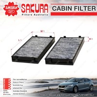 Sakura Cabin Filter for BMW X5 E70 F15 X6 E70 E71 F16 F86 6Cyl 4Cyl V8