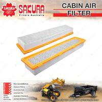 Sakura Cabin Air Filter for Case IH CX100 50 60 70 80 90 MX100 100C 110 120 135