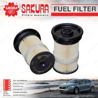 Sakura Fuel Filter Set for Holden Captiva CG Z22D1 4Cyl 2.2L Diesel