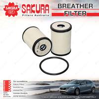 Sakura Breather Filter for Mitsubishi Fuso FV 54J 12.9L I6 12V Truck 2002-2010