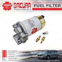 Sakura Fuel Filter Assembly Height 145mm Thread M16x1.5-6H 5/16" Barb