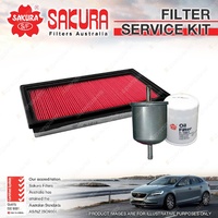 Sakura Oil Air Fuel Filter Service Kit for Nissan Pathfinder R50 Series 2