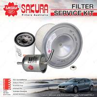 Sakura Oil Air Fuel Filter Service Kit for Nissan Patrol GU IV III TB48DE