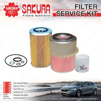 Sakura Oil Air Fuel Filter Service Kit for Isuzu K Series KS32 KT25 KT26 Npr57L