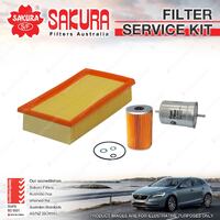 Sakura Oil Air Fuel Filter Service Kit for BMW 318I E30 E36 1988-1993