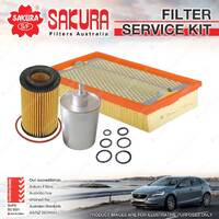 Sakura Oil Air Fuel Filter Service Kit for Mercedes Benz E280 E320 E55 E430 W210