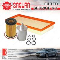 Sakura Oil Air Fuel Filter Service Kit for Mercedes Benz E240 W210 E240T S210