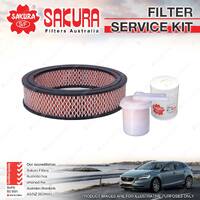 Sakura Oil Air Fuel Filter Service Kit for Nissan 280C 720 King Cab Pick-Up