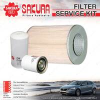 Sakura Oil Air Fuel Filter Service Kit for Nissan Urvan E23 1982-02/1985