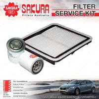 Sakura Oil Air Fuel Filter Service Kit for Subaru Forester S4 SH9 2010-On