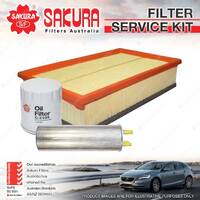 Sakura Oil Air Fuel Filter Service Kit for Volkswagen Multivan Transporter T5 T6