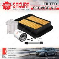 Sakura Oil Air Fuel Filter Service Kit for Honda Jazz GD L13A1 L15A1 2002-2008