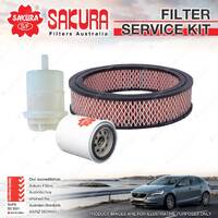 Sakura Oil Air Fuel Filter Service Kit for Holden Gemini TF TG 1982-1985