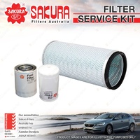 Sakura Oil Air Fuel Filter Service Kit for Isuzu F Ser. Fsr700 Fss550 Ftr850 900