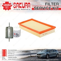 Sakura Oil Air Fuel Filter Service Kit for Volvo S40 S40 V40 V40 1999-2002