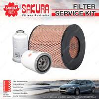 Sakura Oil Air Fuel Filter Service Kit for Toyota Dyna 100 LH80 150 LY60