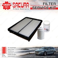 Sakura Oil Air Fuel Filter Service Kit for Hyundai Santa Fe CM 11/2009-08/2012