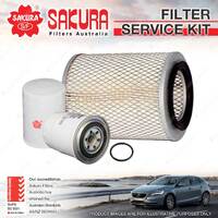 Sakura Oil Air Fuel Filter Service Kit for Nissan Patrol RX 1994-12/1997