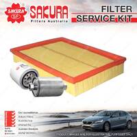 Sakura Oil Air Fuel Filter Service Kit for Landrover Discovery Series 1 93-2005