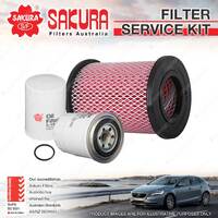 Sakura Oil Air Fuel Filter Service Kit for Nissan Navara D22 2.7L 3.2L Diesel