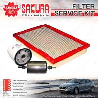 Sakura Oil Air Fuel Filter Service Kit for Holden Barina Combo Van Tigra XC 4Cyl