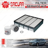 Sakura Oil Air Fuel Filter Service Kit for Ford Courier PE 2.5L TD Panel 99-00