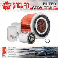 Sakura Oil Air Fuel Filter Service Kit for Nissan Patrol GUIV 4.2L TD 04-07