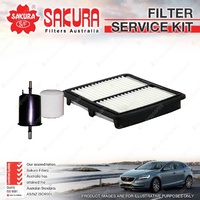 Sakura Oil Air Fuel Filter Service Kit for Daewoo Matiz KL 0.8L M100 M150 3Cyl