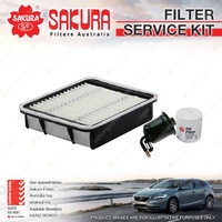 Sakura Oil Air Fuel Filter Service Kit for Lexus GS300 JZS160R 3.0L 11/97-03/05