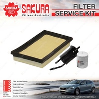 Sakura Oil Air Fuel Filter Service Kit for Kia Rio BC 1.5L Petrol 07/00-07/05