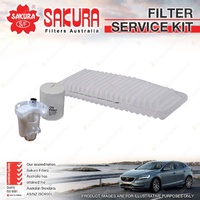 Sakura Oil Air Fuel Filter Service Kit for Toyota Tarago ACR30R 2.4L 06/00-02/06