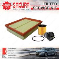 Sakura Oil Air Fuel Filter Service Kit for Citroen Xsara N6 N7 1.6L H/Back 99-05