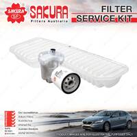 Sakura Oil Air Fuel Filter Service Kit for Lexus IS200 GXE10R 2.0L 03/99-10/05