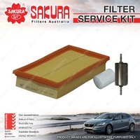 Sakura Oil Air Fuel Filter Service Kit for Ford Focus LR 1.8L Petrol 4Cyl 02-05