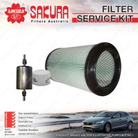 Sakura Oil Air Fuel Filter Service Kit for Alfa Romeo 156 2.0L JTS Petrol 02-06