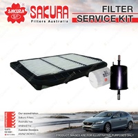 Sakura Oil Air Fuel Filter Service Kit for Holden Viva JF 1.8L 16V Petrol 4Cyl