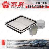 Sakura Oil Air Fuel Filter Service Kit for Subaru Liberty Outback BLE BPE 3.0L