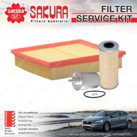 Sakura Oil Air Fuel Filter Service Kit for Mercedes Benz SLK200 SLK200K R170 2.0