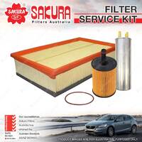 Sakura Oil Air Fuel Filter Kit for VW Caravelle Citivan Kombi Transporter