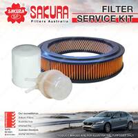 Sakura Oil Air Fuel Filter Service Kit for Toyota Hilux YN56 YN58 LWB 1.8L 2.2L