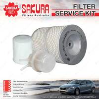 Sakura Oil Air Fuel Filter Service Kit for Toyota Hilux YN55 YN57 YN65 LWB YN67